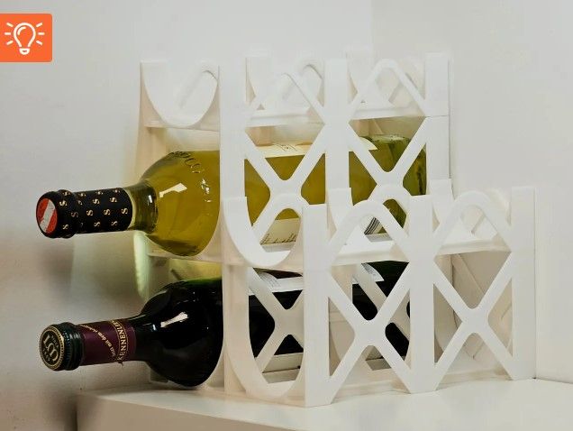 3d Printed Stackable Bottle Holder