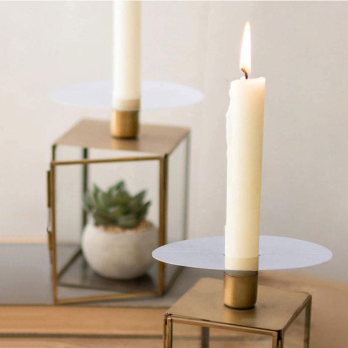50pcs Candles Drip Protectors Personal Protective Disk Supplies For