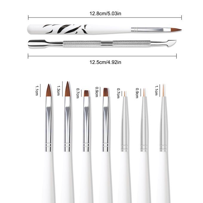 9PCS Nail Art Tools Polish  Liner Pen Nail Painting Pen