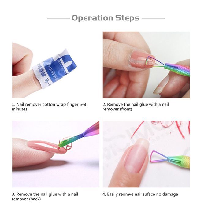 3Pcs/Set Stainless Steel Double Head Cuticle Pusher Dead