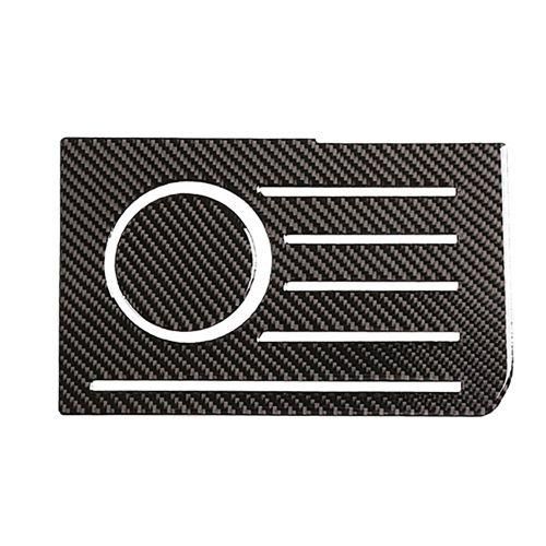 Car Soft Carbon Fiber Central Control Storage Box Slot Mat