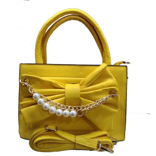 Woman Handbag With Bead Details