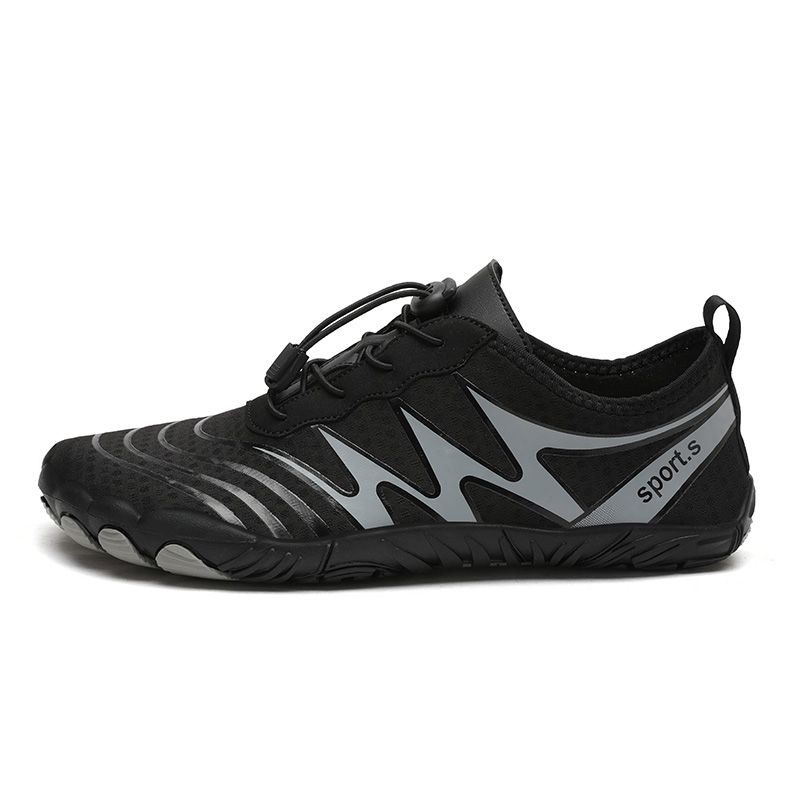 Swimming Shoes Beach Diving Five Finger Wading Shoes Black