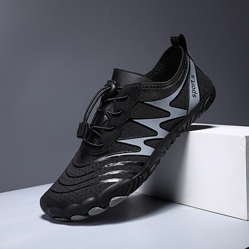 Swimming Shoes Beach Diving Five Finger Wading Shoes Black