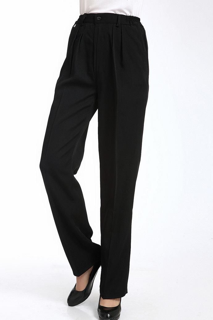 Black Women's Work Pants Trousers Waiter Salesman Business Pants Business Work Clothes Salesperson Oversized Cargo Pants