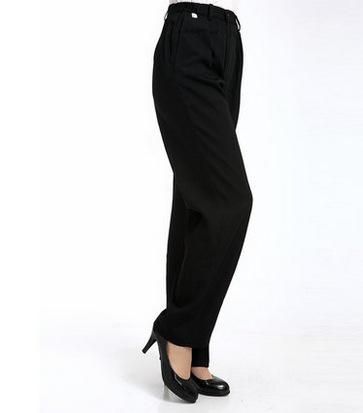 Black Women's Work Pants Trousers Waiter Salesman Business Pants Business Work Clothes Salesperson Oversized Cargo Pants