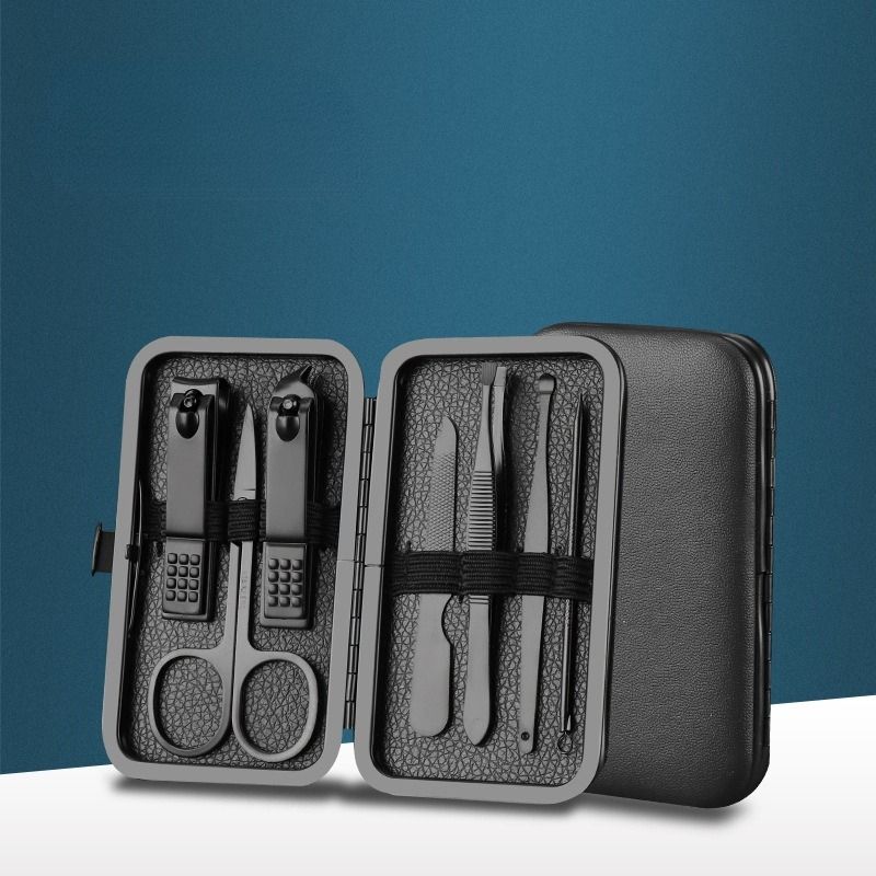 7/10/12/16pcs Manicure Nail Cutters Nail Clippers Set Stainless Steel Ear Spoon