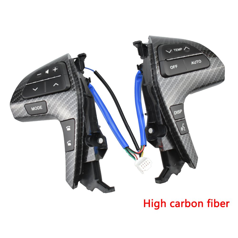 (High Carbon Fiber)For TOYOTA HILUX VIGO COROLLA CAMRY HIGHDER INNOVA Auto Steering Wheel Audio