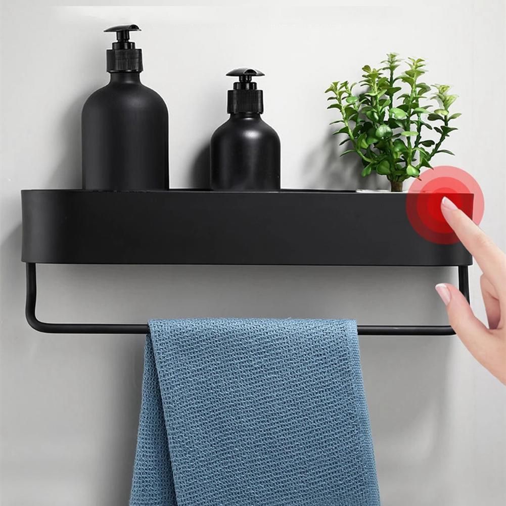 2Pcs Bathroom Shelf 50cm Kitchen Wall Shelves Shower Storage