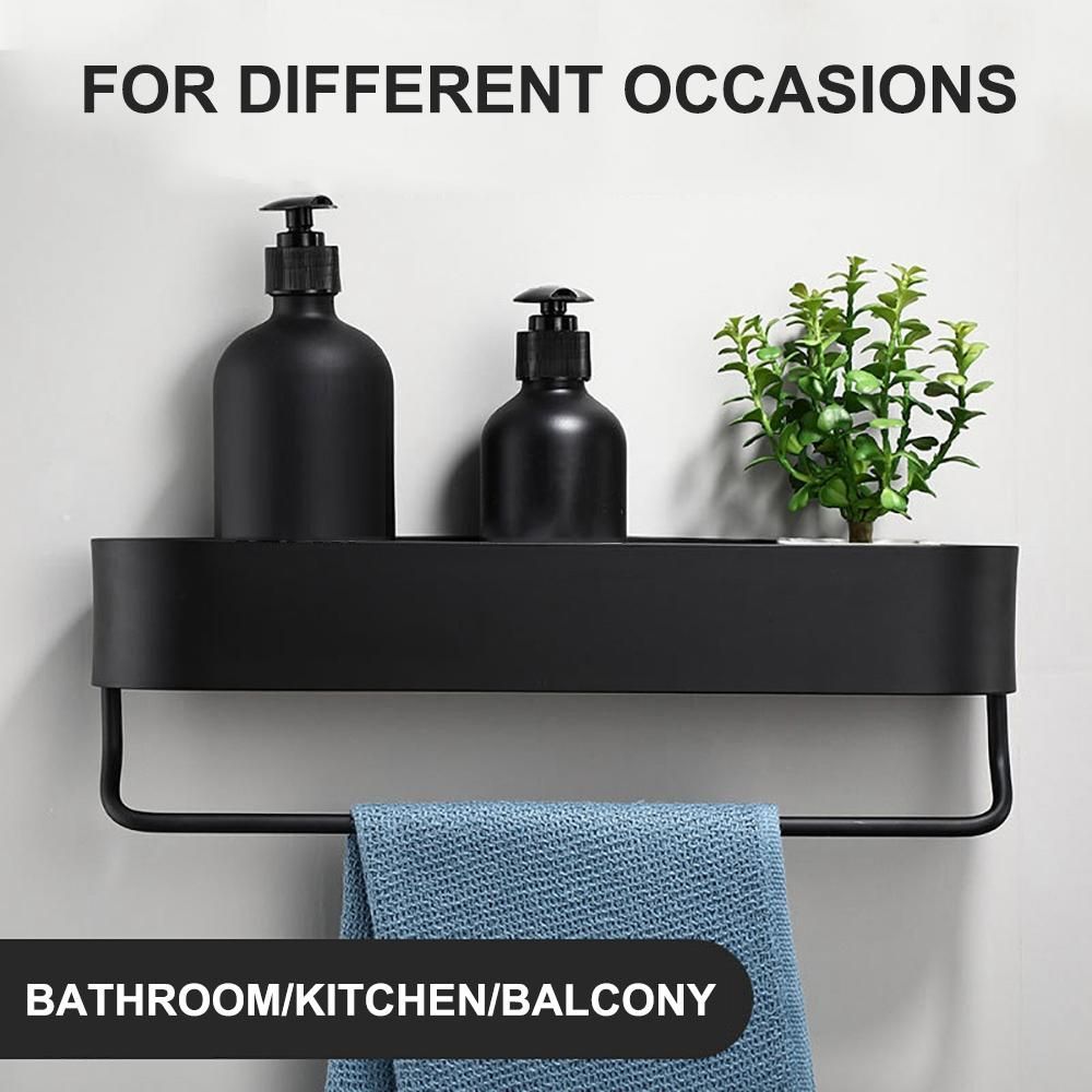 2Pcs Bathroom Shelf 50cm Kitchen Wall Shelves Shower Storage