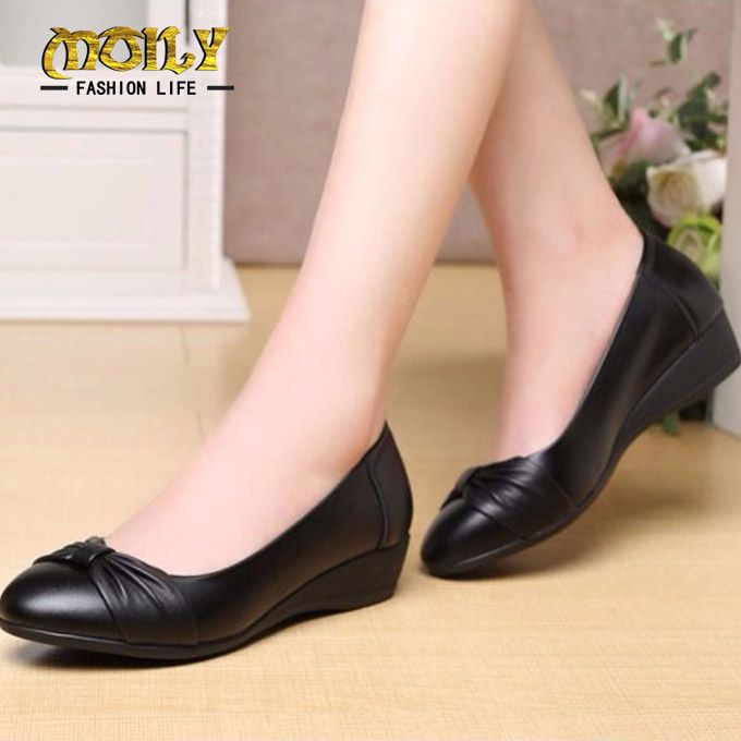 Ladies Business Work Casual Leather Shoes