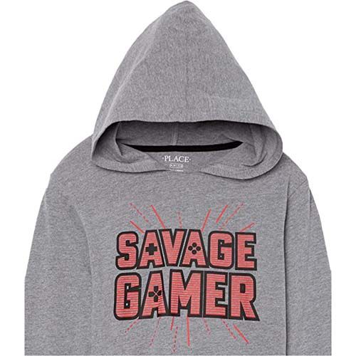 Boys Long Sleeve Graphic Hoodie Top