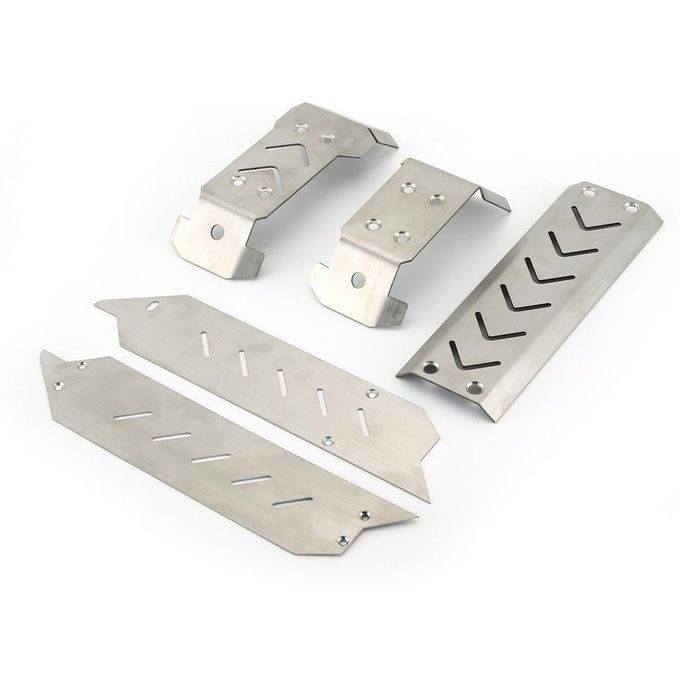 Stainless Steel  H Is Guard For Traxxas 1/10 Maxx Bumper  H Is Skid Plate-Silver