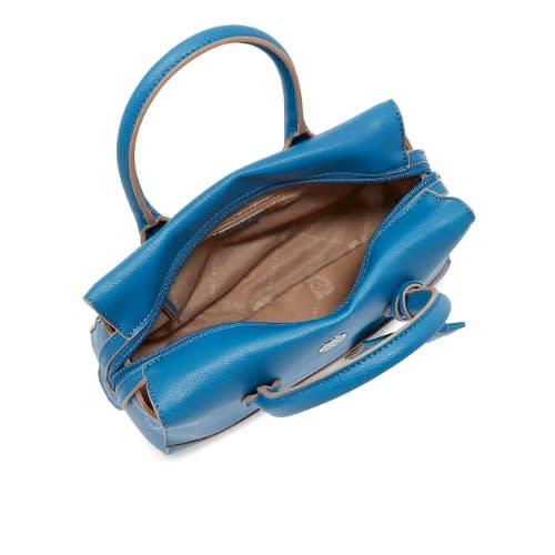 Soft Grain Satchel – Blue