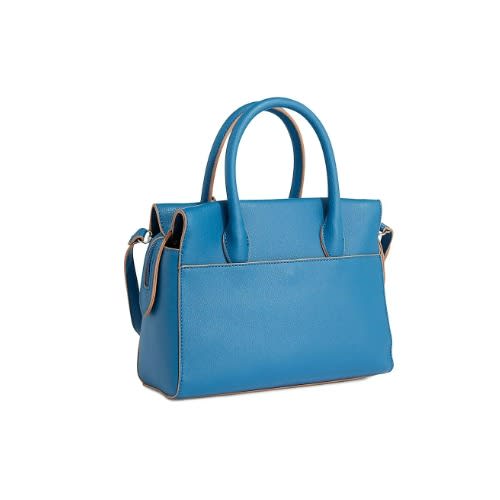 Soft Grain Satchel – Blue
