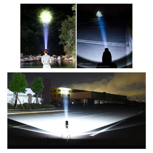Flashlight Rechargeable Super Bright LED IPX4 Waterproof Adjustable Po