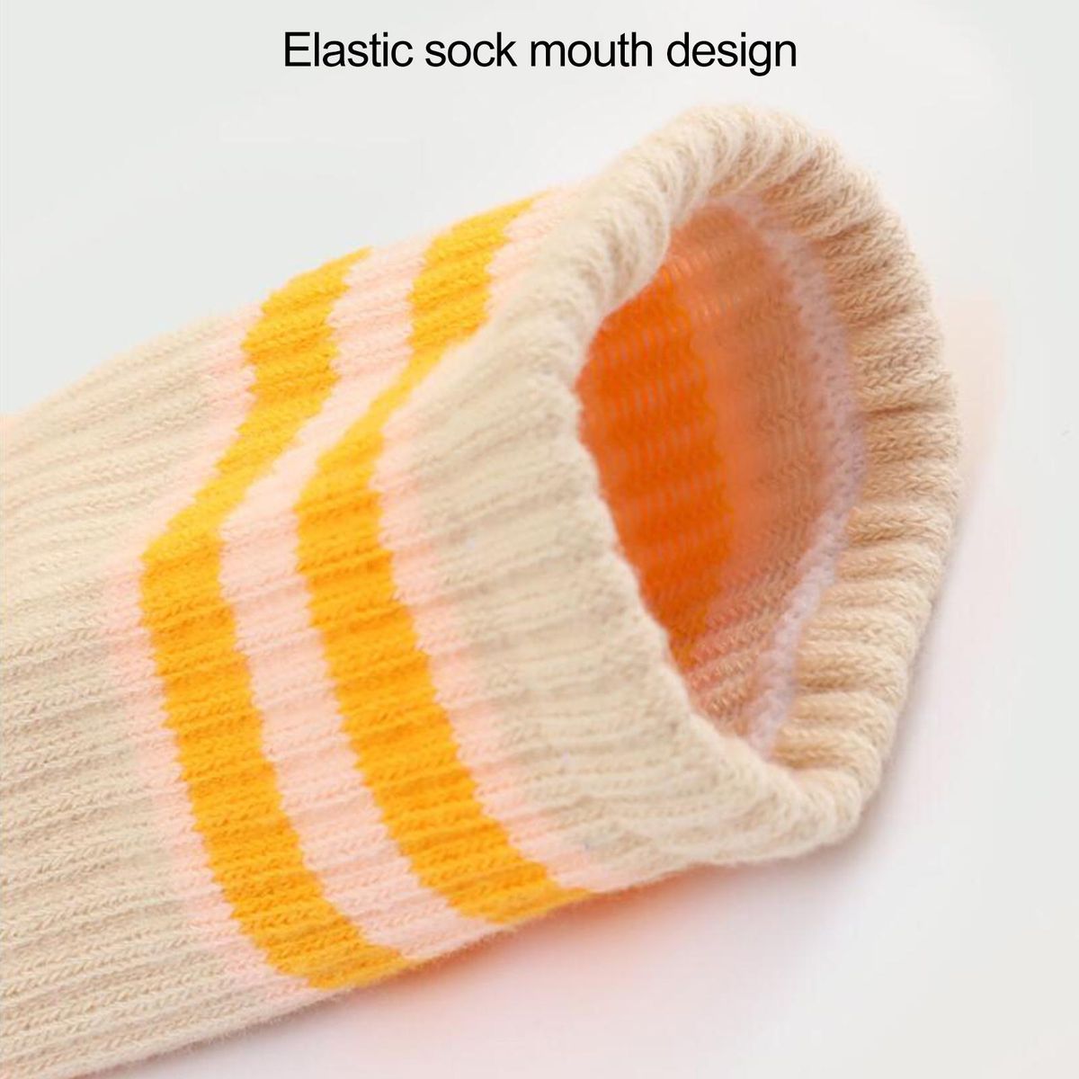 1 Pair Thermal Socks Winter Women Fitness Yoga Long Calf Socks Dark Orange