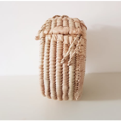 Beach Casual Handwoven Rattan Crossbody Bag