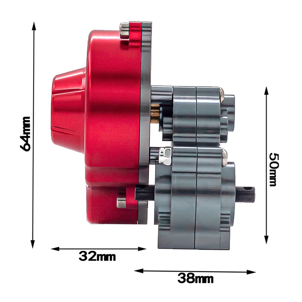 Gearbox Transmission With Gear Replacement For Axial SCX10