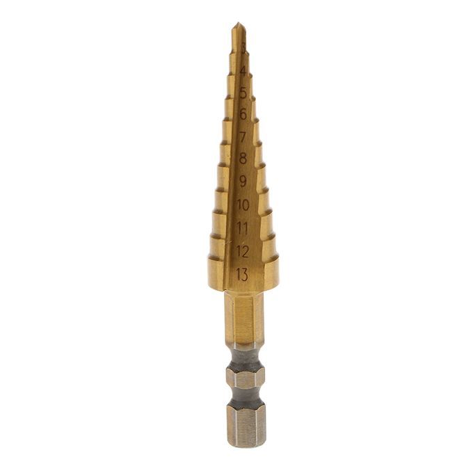 1/4"  HSS Steel Step Cone Drill Titanium Bit Set Hole  3MM
