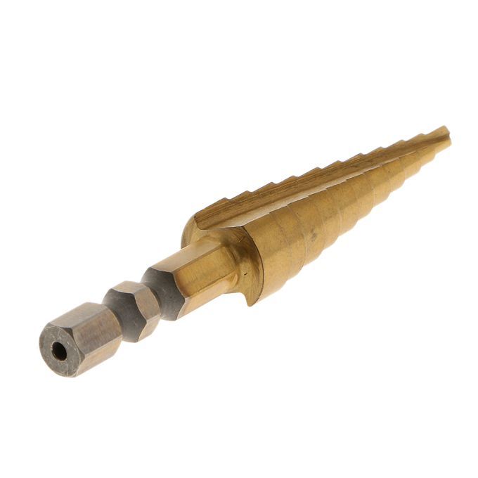 1/4"  HSS Steel Step Cone Drill Titanium Bit Set Hole  3MM