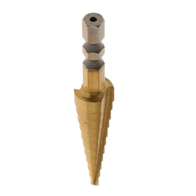 1/4"  HSS Steel Step Cone Drill Titanium Bit Set Hole  3MM