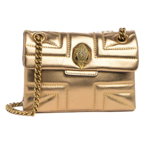 Leather Mini Kensington Bag – Gold