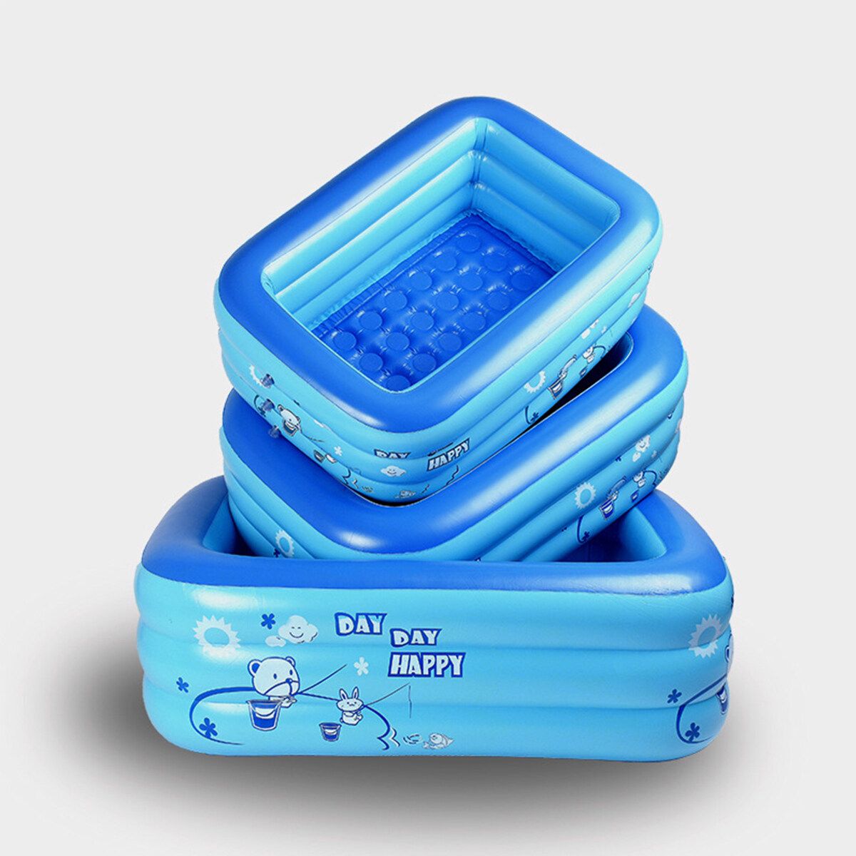 Multi Size Inflatable Swimming Pool Kids Family Outdoor Sports Play Toys Ground Pool 1.2M