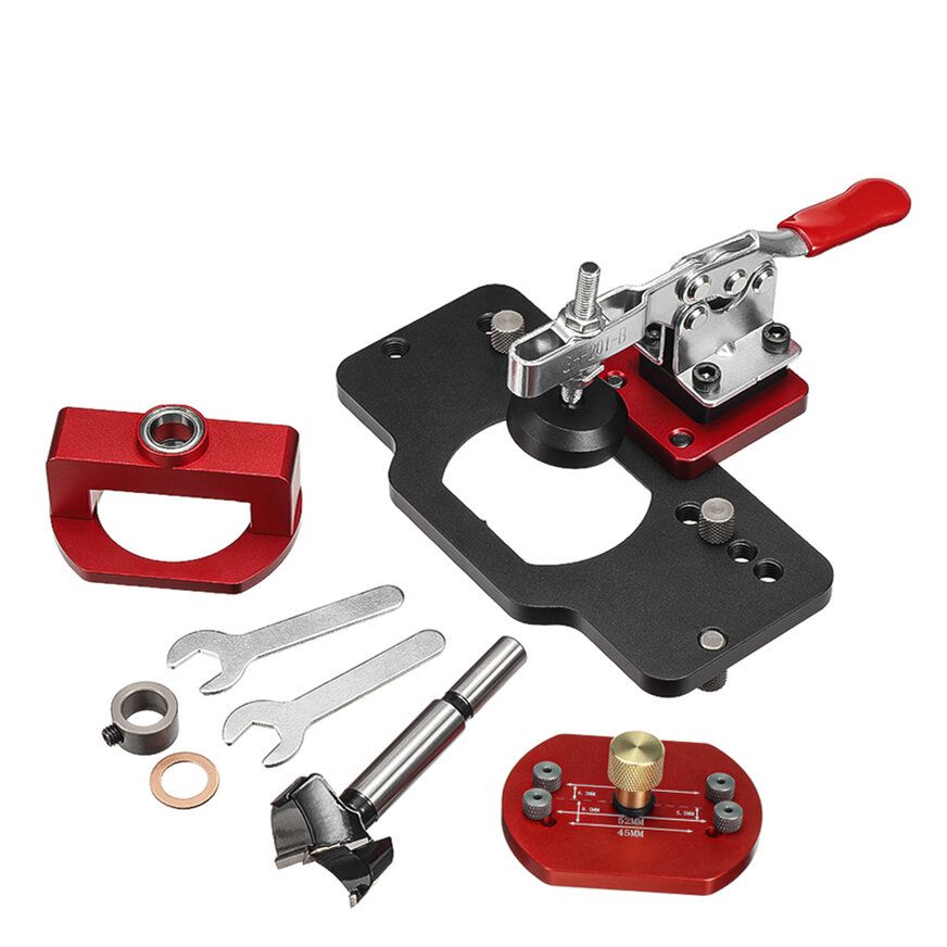 VEIKO Aluminum Alloy 35MM Hinge Boring Hole Drill Guide