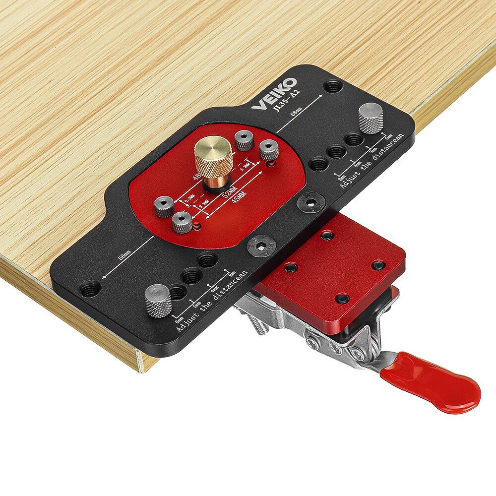 VEIKO Aluminum Alloy 35MM Hinge Boring Hole Drill Guide