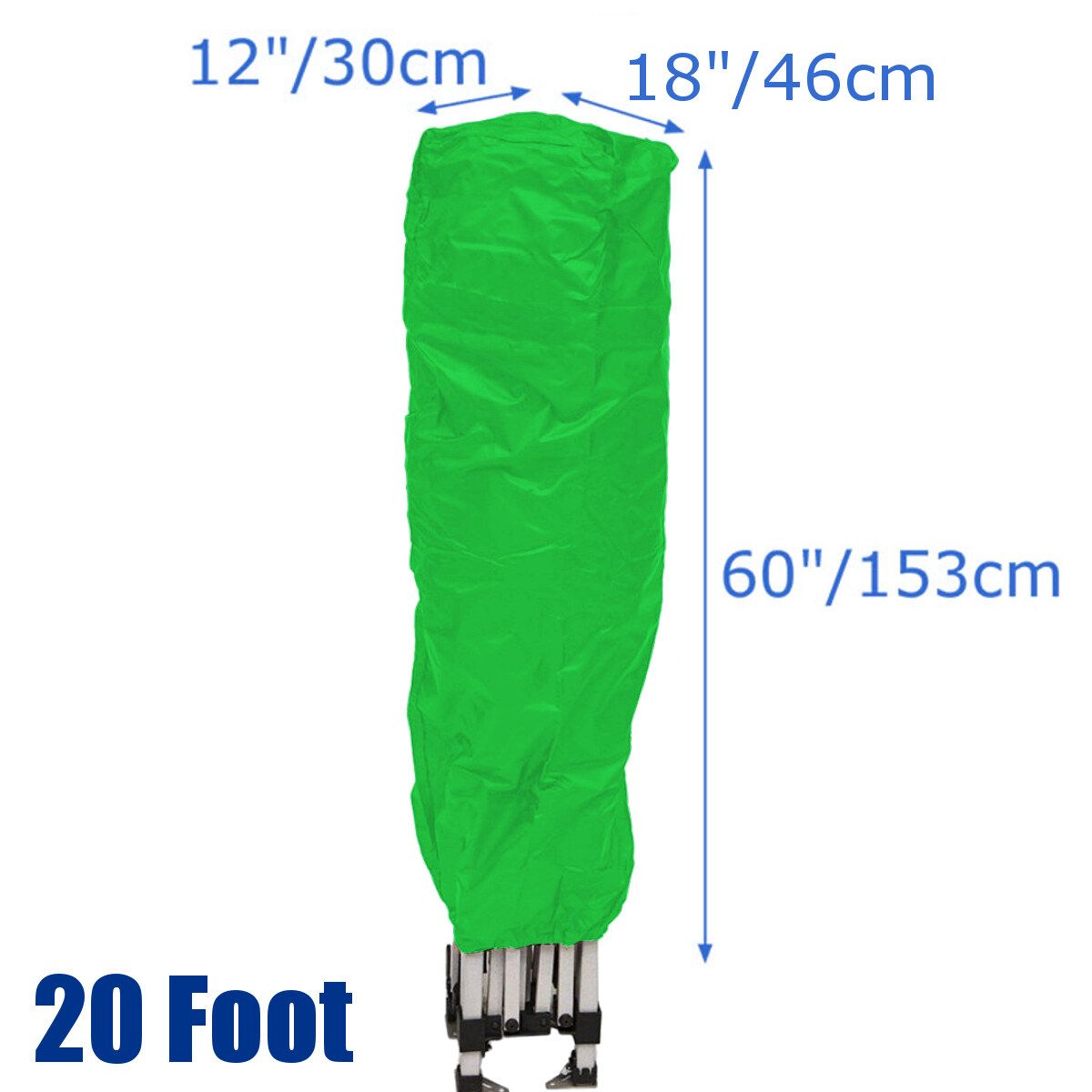 Canopy Tent Storage Cover Patio Protector Polyester Fabric Garden For 10/15/20ft 20 Foot