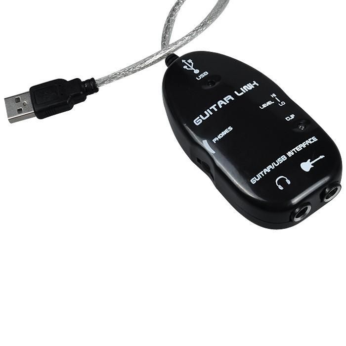 Plug and Play Guitar Link to USB Interface Cable for PC and Video Recording