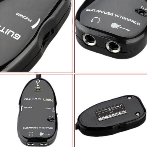 Plug and Play Guitar Link to USB Interface Cable for PC and Video Recording