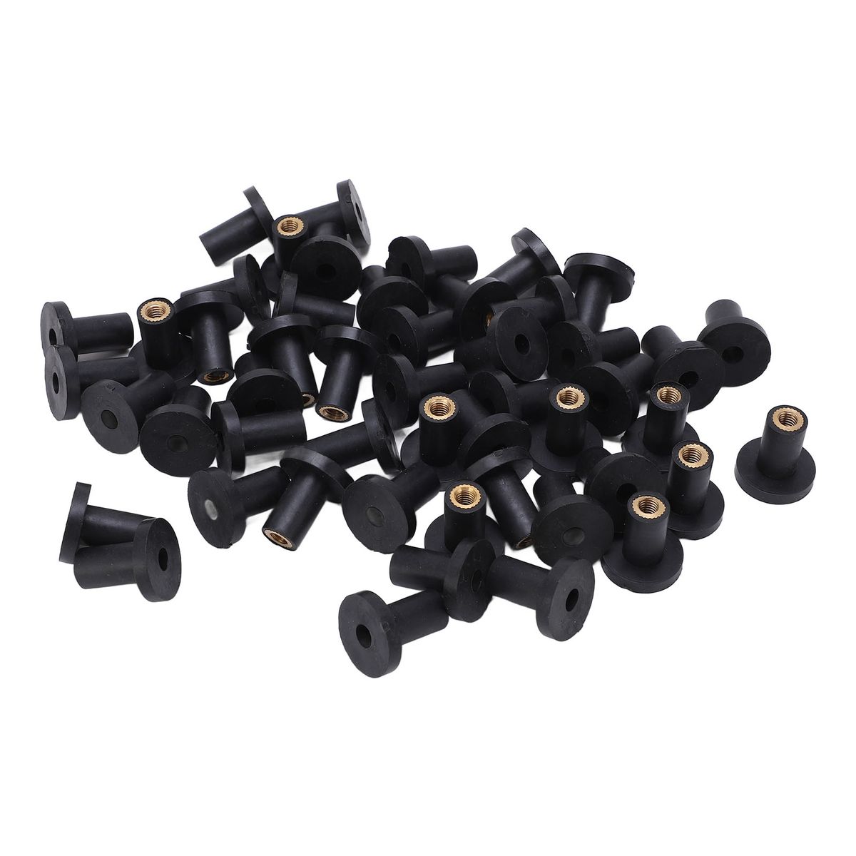 50Pcs/Set Rubber M5 Well Nuts Fasteners For Car Windscreen