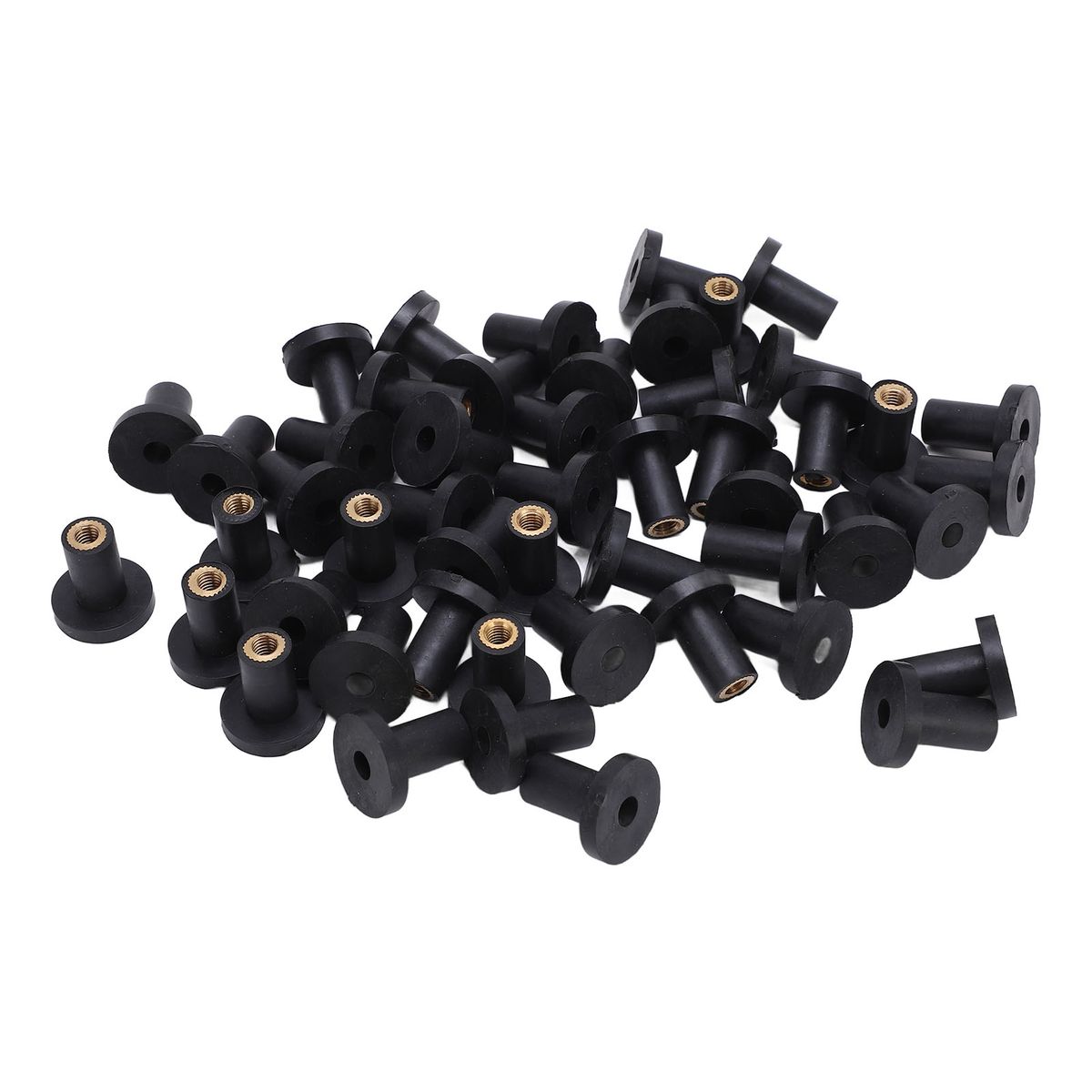 50Pcs/Set Rubber M5 Well Nuts Fasteners For Car Windscreen