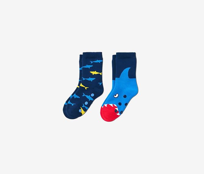 Toddler Boys Anti-slip Socks 2pairs, Multicolour