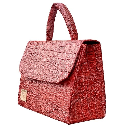 Ladies Handbag - Crocodile Skin