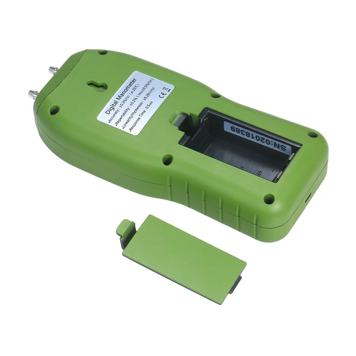 Manometer Digital Air Pressure Meter 12 Unit Dual Port Differential Pressure Gauge HVAC Gas Pressure Tester Large LCD Backlit Auto Power Off Handheld Barometer Natural Gas Analyzer
