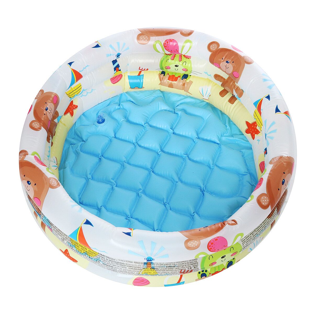 3 Ring Baby Kids PVC Inflatable Swimming Pool Bathtub Ball Pit Pool Pool Indoor Outdoor Summer Water Play Fun Pool Premium Toys 61x22cm