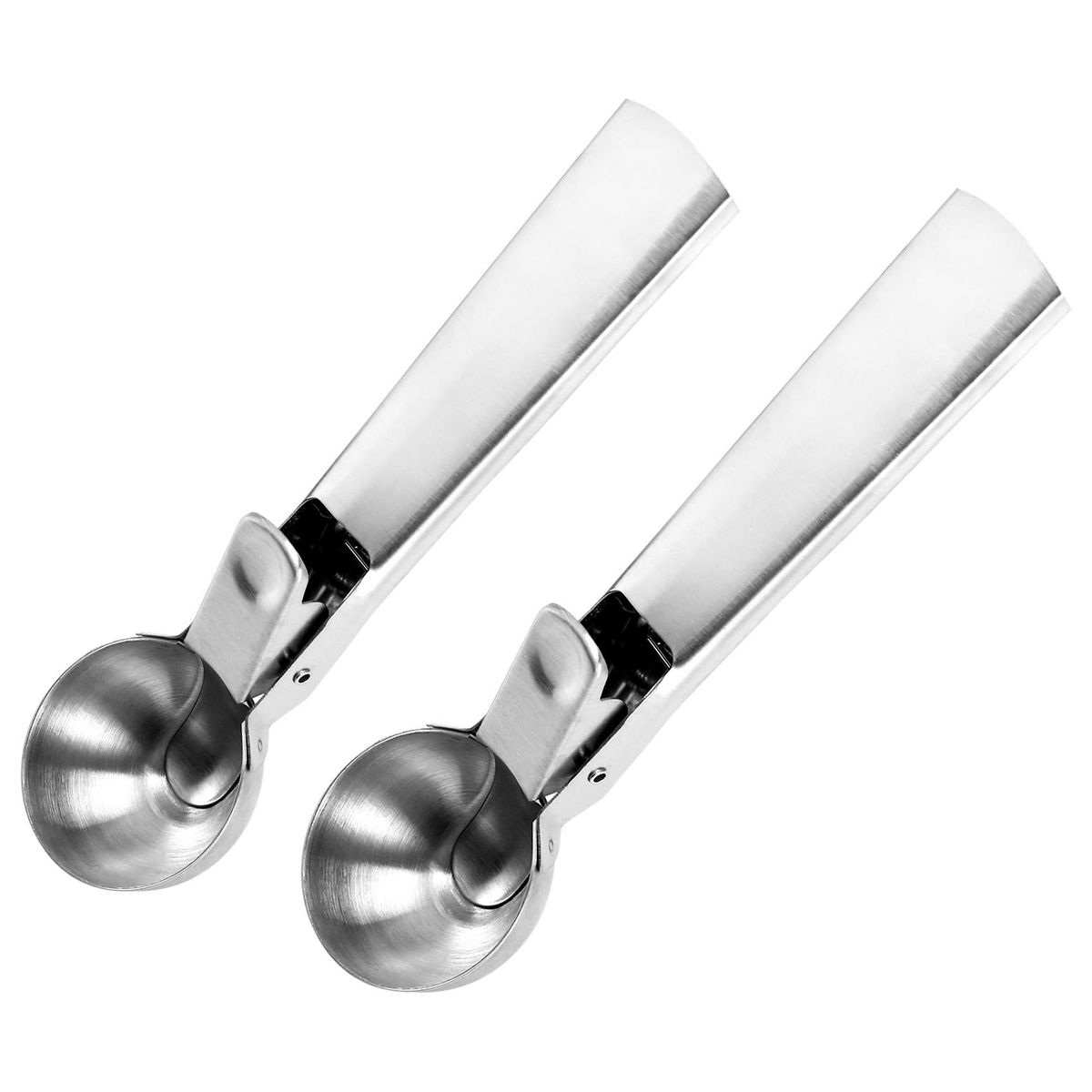 Ice Cream Scoop - Stainless Steel Ice Cream Scooper with Easy Trigger, Cookie Spoon with Anti-Freeze Handle