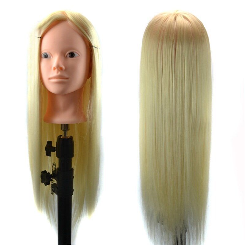 Hair Training Mannequin Head High Temperature Fiber Salon