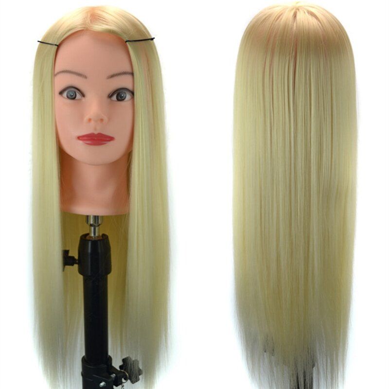 Hair Training Mannequin Head High Temperature Fiber Salon