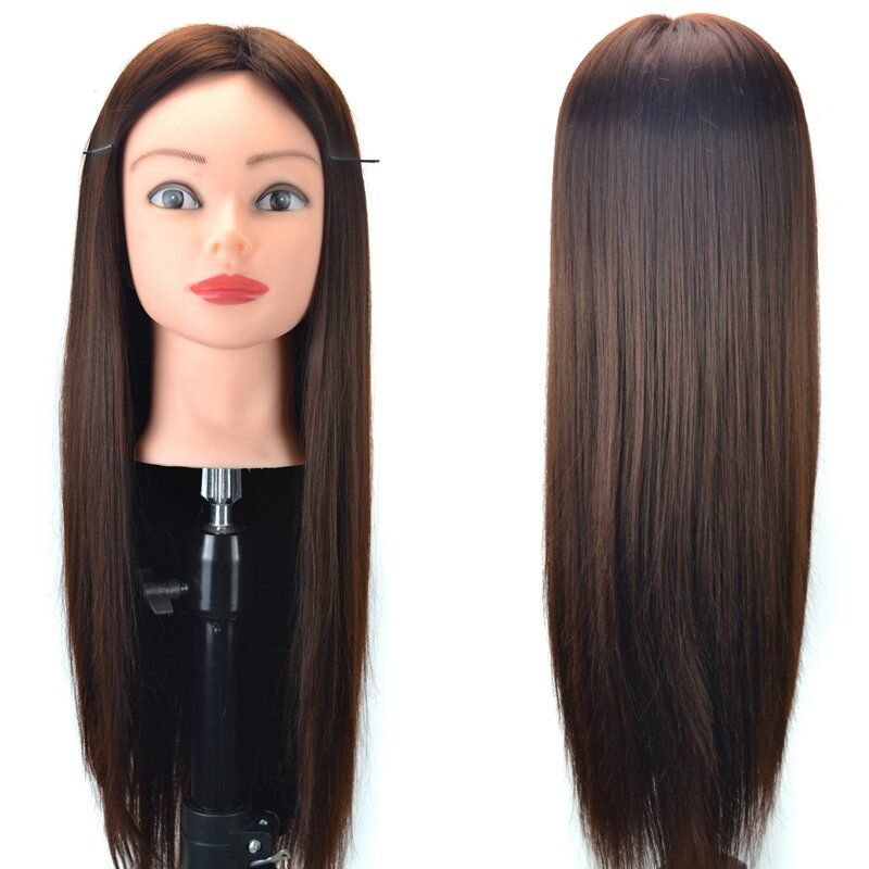 Hair Training Mannequin Head High Temperature Fiber Salon