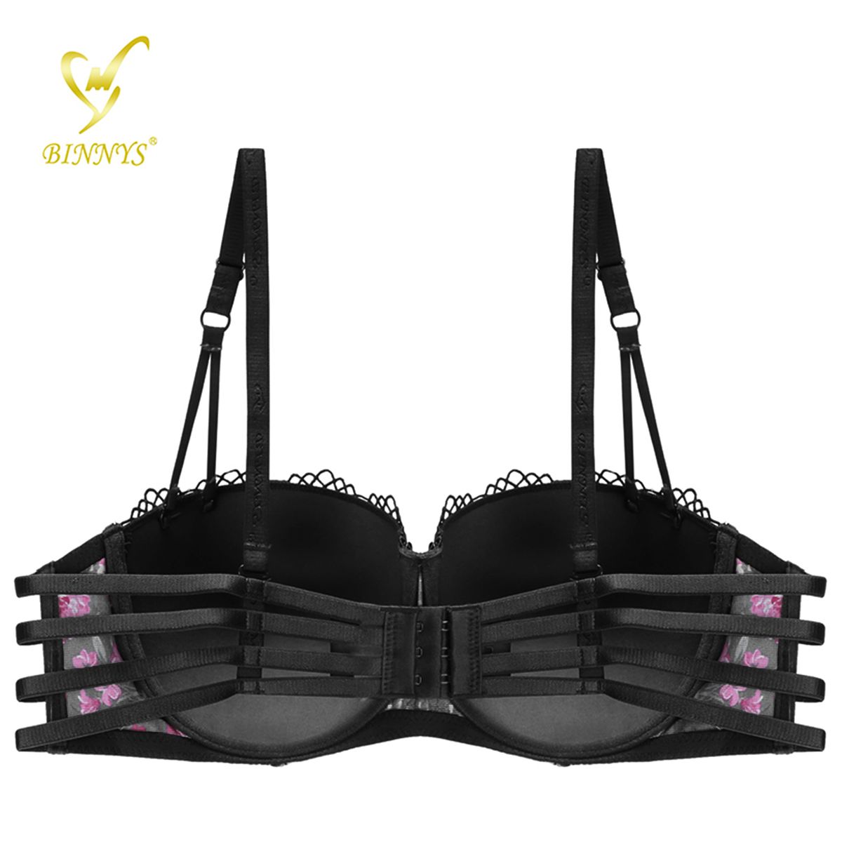 Half Cup Floral Printed Underwired Bra For Women
