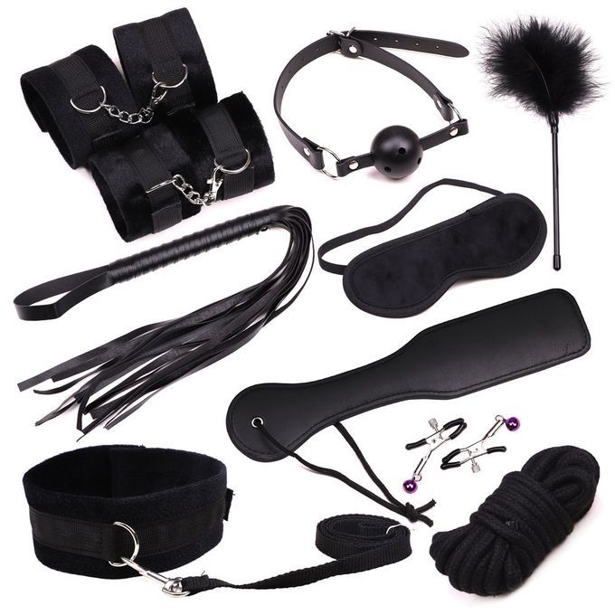 23Pcs/Set Adult Sex Toys With Handcuffs Whip Dildo Vibrator