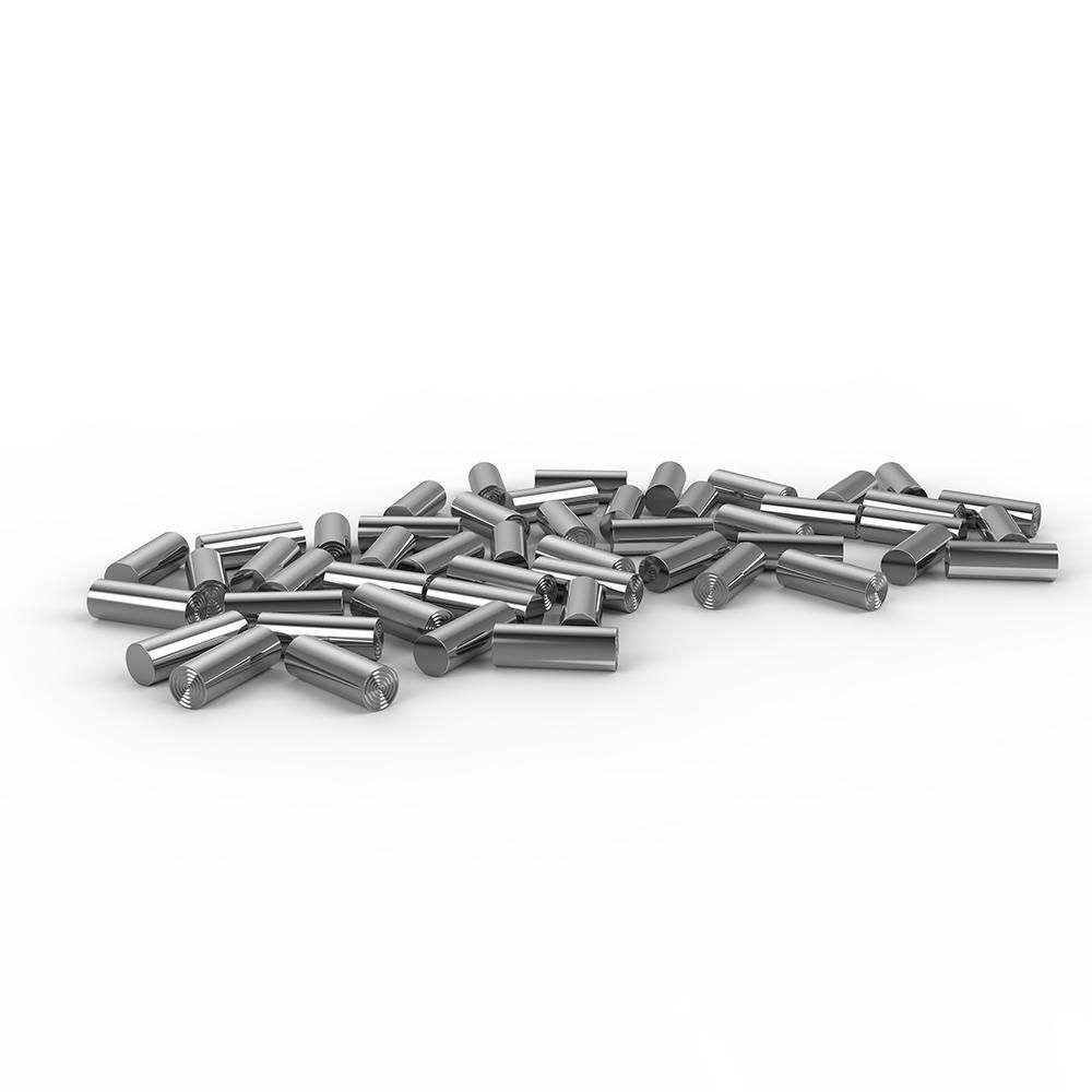 50pcs Nickel Plated Humbucker Pickup Pole Slug Polepiece Rods Cylinder Bar 18 * 7mm for Electric Bass Accessories Parts