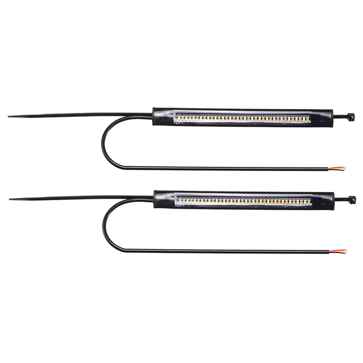 2Pcs Universal 36 LED Light Strip, Motorcycle Turn Signal