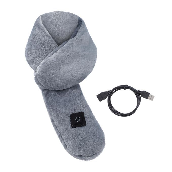Heated USB Neck Scarf Cold Protection Adjustable For Winter Camping