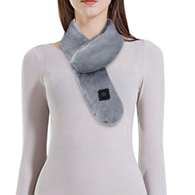 Heated USB Neck Scarf Cold Protection Adjustable For Winter Camping