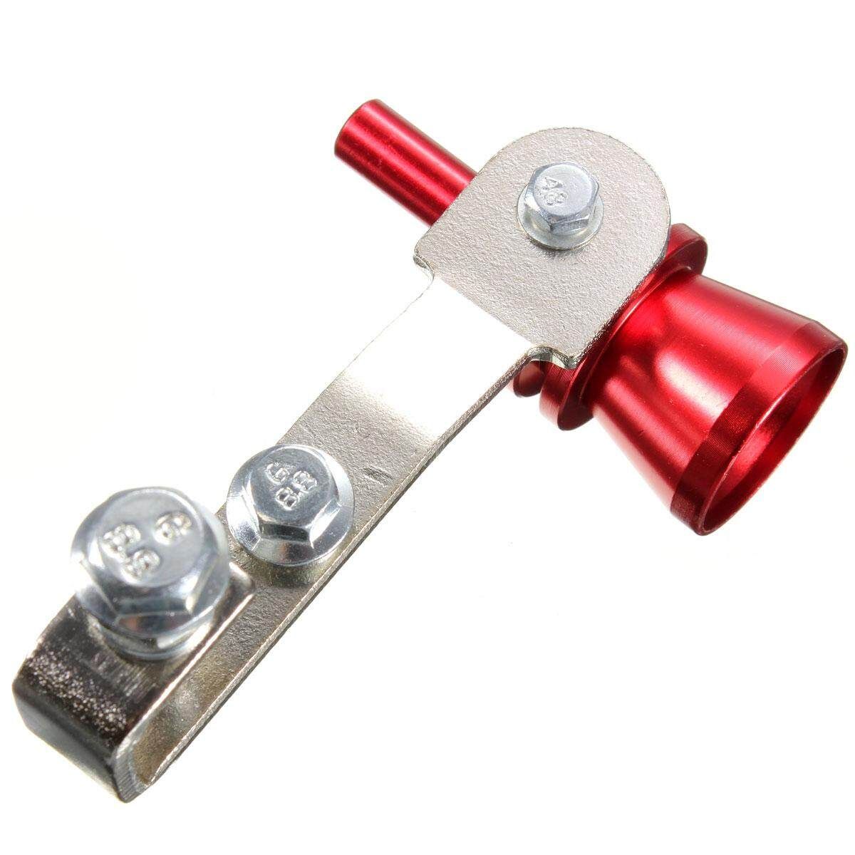 2pcs M Size Exhaust Turbo Pipe Sound Muffler Bov Blow Off Valve BOV Red New